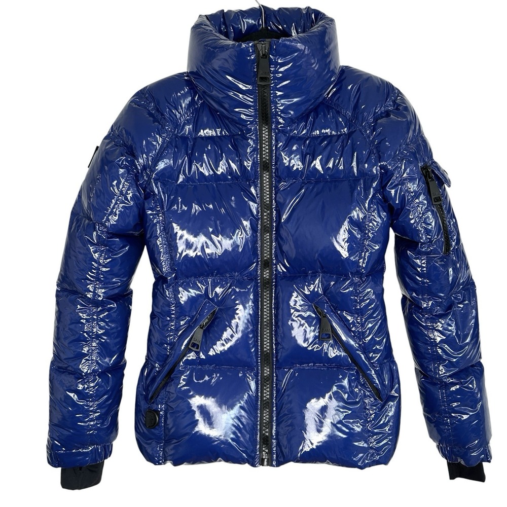 SAM. Freestyle Down Puffer Jacket XS Gorp Ski Quilted Outdoor Glossy Zip Tide